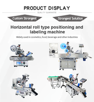 Machine d'impression d'étiquettes numériques personnalisées Machine d'étiquetage de bouteilles rondes à rouleaux horizontaux automatiques Rouleau d'aplicateur d'étiquettes à rouleaux