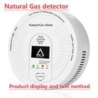 Detektor Gas Mudah Terbakar Metana Alami CH4 Propana Sensor Alarm Indikator Keamanan Dapur Rumah Profesional Presisi Tinggi