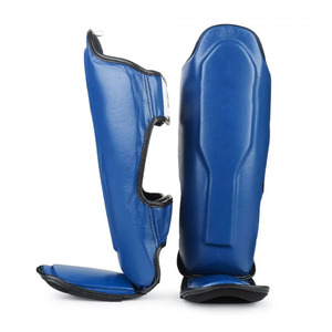 Protector de Espinillas de Boxeo Profesional Ligero de Alta Calidad, Nuevo, con Logotipo Personalizado, Cuero PU, Características de Seguridad Mejoradas - Product Image 4