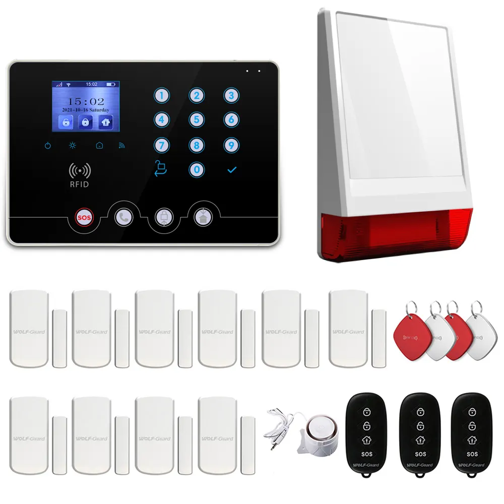 WolfGuard 4G wifi GSM Smart home automation sistema di allarme antifurto di sicurezza WiFi