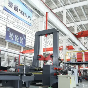 Máquina de montaje de viga en H para fabricación de acero estructural de metal tipo pórtico estándar ZMDE