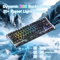 ATTACK SHARK R68HE Magnetic Switch Keyboard 0.005mm Rapid Trigger 8KHz RGB Carbon Fiber Wired Board for FPS Gaming