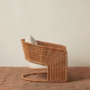<span class=keywords><strong>Fauteuil</strong></span> de salon design Mid-Century Modern en rotin chromé pour hôtel, café, spa <span class=keywords><strong>médical</strong></span>, intérieur/extérieur, pour la réception - Product Image 2
