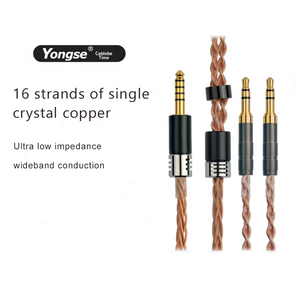 Yongse Baize 8 brins monocristallin cuivre plaqué argent adapté au câble de mise à niveau du casque équilibré <span class=keywords><strong>Sennheiser</strong></span> - Product Image 1
