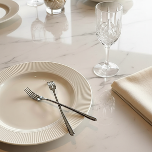 Tenedor de fruta de acero inoxidable, tenedor con orificio redondo, tenedor familiar, tenedor de fruta para restaurante, tenedor plateado y dorado para postre - Product Image 2