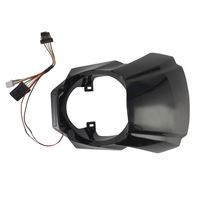 Accessoires de moto noirs de haute qualité Yongjin, phares LED pour Harley Breaker, plaque de garniture de phare