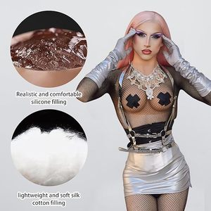 Formas de pecho de silicona que mejoran los insertos de busto para travestis, sujetador de talla grande, lencería para mujer, accesorios de ropa interior, pechos falsos - Product Image 5