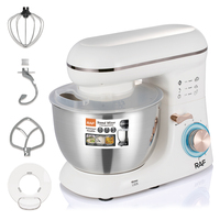 Robot Pâtissier RAF 1300W 3 en 1, Mélangeur Alimentaire pour Pâte, Œufs, Gâteaux, Fruits, Viande – Idéal Boulangerie
