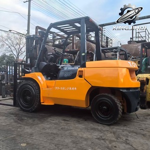 Chariot élévateur TOYOTA 7FD50 5 tonnes d'occasion, importé du Japon, moteur 1DZ-2, machine d'occasion, moteur à essence, avec déplacement latéral. - Product Image 4