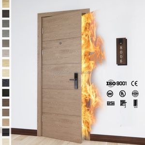 Porte de sécurité en bois massif BASEN, ignifuge, au design moderne, pour usage intérieur dans les hôtels et applications commerciales - Product Image 4