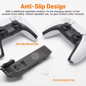 INNOASIA Fast Charging Station for <b>Controller</b> Dual Charging Dock with Contact Pins and LED Display Screen - Product Image 3