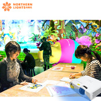 Projecteur de Projection de mur de jeu de Table tactile de peinture interactive avec la cartographie de projection 3d de table de logiciel de système