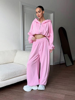 Ensemble survêtement femme personnalisé OEM, style streetwear américain, sweat-shirt et pantalon à manches longues, deux pièces, vêtements de sport automne-hiver