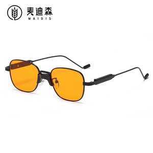 Maidis Square Sunglasses Metal <b>Frame</b> <b>Black</b> Lens UV400 Women's Fashion Sun Glasses - Product Image 2
