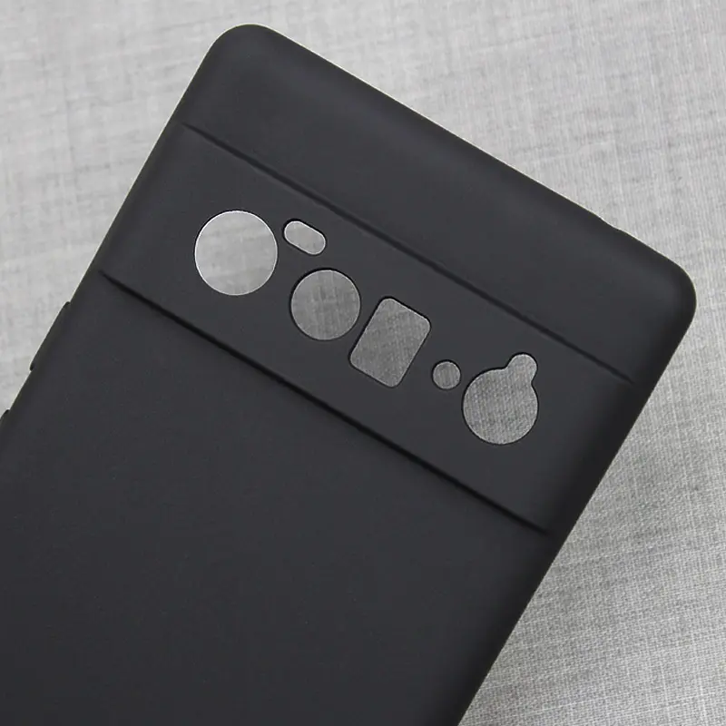 Étui de téléphone en TPU souple pour iphone, coque en cuir, ultra mince, noir, Airbag, pixel 6 pro
