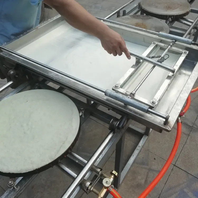 기계를 형성하는 높은 산출 피타 빵 판매를 위한 얇은 편평한 팬케이크 제작자 기계를 만드는 손 강요 유형 토틸라 빵