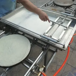 Grosir otomatis roti membuat mesin-Diskon Mesin Pembuat Roti Tortilla Tipe Dorong Tangan Mesin Pembentuk Roti Pita Keluaran Tinggi Pembuat Pancake Datar Tipis