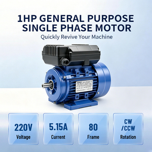 ML8012-2-0.75KW มอเตอร์ซีรีส์3000มล. 1HP รอบต่อนาทีมอเตอร์ไฟฟ้ากระแสสลับแบบอะซิงโครนัสเฟสเดียว110/220V ,220-440V - Product Image 1