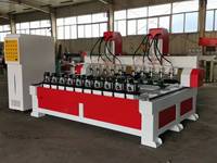Haute production 4 axes bois CNC routeur multi-têtes machines de menuiserie rotatives DSP Syntec Mach3 NC système de contrôle de Studio