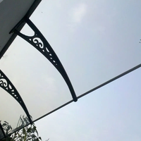 Serre plastique toiture jardin parasol patio auvent couverture polycarbonate prix en thaïlande