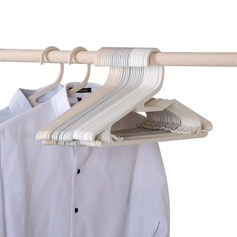 2023 Japanische einfache helle Farb serie langlebige Kunststoff-Kleiderbügel für Erwachsene für Kleidung