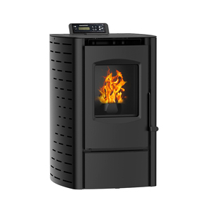Poêle à granulés de bois portable moderne de 6 kW, design européen, en fer et en acier, pour une utilisation en intérieur dans le salon, la villa, l'hôtel - Product Image 4