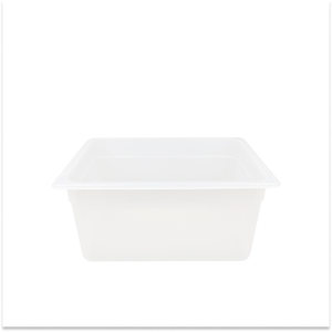 Contenedor GN 1/2 de 150 mm sin tapa, caja de plástico de grado comercial para almacenamiento de alimentos en línea de buffet. - Product Image 1