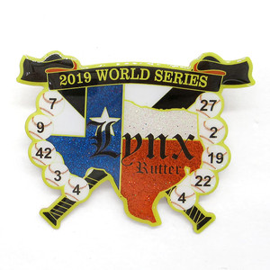 Impression offset personnalisée, commande urgente pour épinglette de baseball - Product Image 2
