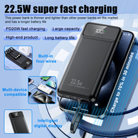 Banques d'alimentation portables personnalisées avec logo, 20000 mAh, charge rapide, 20000 mAh, 20000 MAH