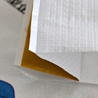 Sacs tissés en PP laminés OPP blancs de 25 kg et 50 kg, couture centrale arrière, haute résistance
