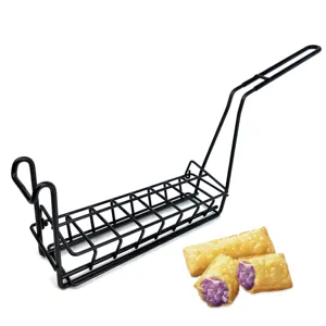 Custom Resutaurant Wire Fries Basket Rectangular Deep Fryer Apple Pies Chicken Fish Specialized Fryer Basket