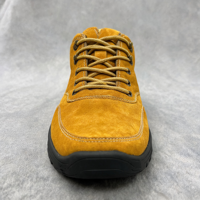 Chaussures de travail décontractées pour hommes, tige en cuir véritable, à lacets, antidérapantes, semelle extérieure en PVC résistante à l'usure, chaussures de marche en plein air 20260811-3