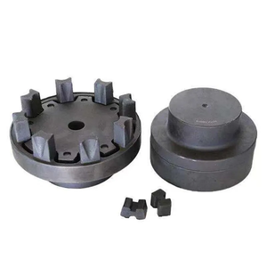 Accouplement HRC en fonte à manchon conique, type fleur de prunier, à mâchoires élastiques pour pompe - Product Image 1