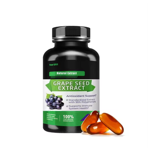 Cápsulas de gel blando de extracto de aceite de semilla de uva OEM 500mg Vitamina antioxidante D3 cápsula blanda de aceite de semilla de uva - Product Image 1