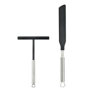 Grattoir à crêpes en acier inoxydable 304 pour la préparation de crêpes et de galettes aux œufs, outils de pâtisserie - Product Image 3
