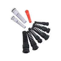 Type de ressort en nylon résistant à la torsion IP68 presse-étoupes à basse tension tête fixe Anti-flexion protecteur flexible en spirale multi-jauge