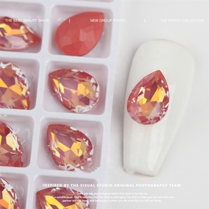 K9 lujo cristal rojizo <span class=keywords><strong>Pastel</strong></span> Mocha <span class=keywords><strong>uñas</strong></span> piedras alta calidad 3D diamante vidrio calcomanías amor corazón diamantes de imitación arte de <span class=keywords><strong>uñas</strong></span> - Product Image 6