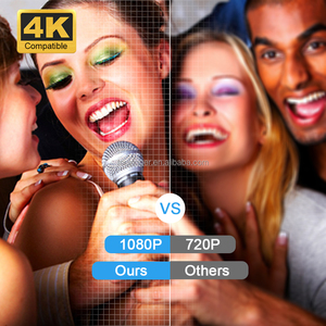 Touyinger E900 1080P Full HD karaoke chiếu <span class=keywords><strong>2</strong></span> Micro 500 Ansi <span class=keywords><strong>Android</strong></span> 9.0 rạp hát tại nhà di động ktv tính năng <span class=keywords><strong>Wifi</strong></span> dẫn đèn - Product Image 6