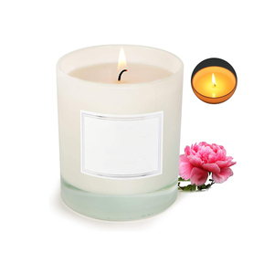 Tùy Chỉnh Logo 4 OZ 8 OZ 12 OZ Rõ Ràng Sang Trọng Rỗng Nến Container Nến Thủy Tinh <span class=keywords><strong>Jar</strong></span> Với Gỗ Có Nắp Đậy - Product Image 2