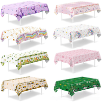 Nappe en plastique fluorescente pour fête Glow Party, motif étoiles et cercles, design graffiti, couverture de table à lumière noire pour anniversaires et fournitures de fête