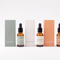 Flacon compte-gouttes en verre ambré rond de 30 ml, anti-fuite, pour huiles essentielles, sérums, soins de la peau et emballages cosmétiques