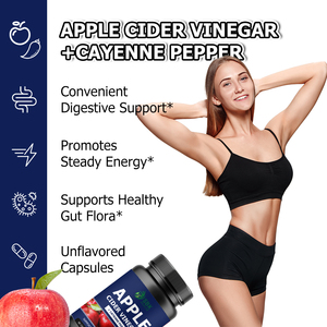 Supplier Custom Cayenne Pepper <b>Supplement</b> Apple Cider Vinegar Capsules for Women and Men Digestion Support ACV Capsules - Product Image 3