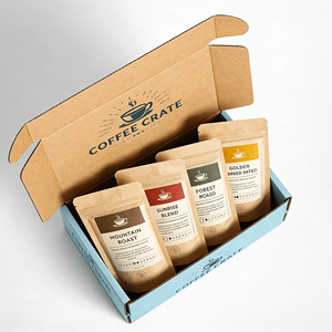 Coffee Sachets Packaging for Online Brands Corrugated Mailer <b>Box</b> E Flute Foldable Mailer <b>Box</b> Custom Packaging - Product Image 2