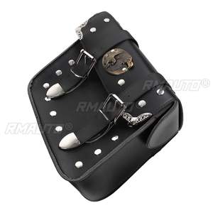 Bolsa para motocicleta, alforja impermeable, bolsa de almacenamiento de cuero PU para Yamaha/BMW/Kawasaki Triumph/Bonneville - Product Image 5