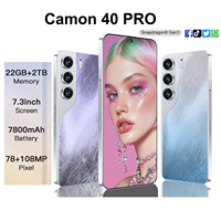 Teléfono Inteligente S25 Ultra 2025, 22G+2TB, Último Modelo, Origin Camon 40 Pro, 16GB+1TB, Pantalla HD Grande de 7.3 Pulgadas, Teléfonos Celulares 5G Globales