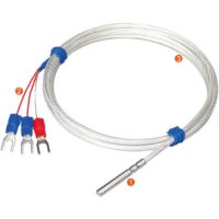 Sensor Suhu Industri Suhu Tinggi -50~200/450℃ Kabel Tahan Air Resistansi Platinum PT100 RTD
