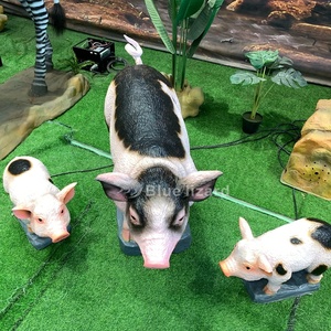 Modello Animatronico di Maiale a Grandezza Naturale di Alta Qualità, Simulazione Realistica di Maiale Carino per Parchi di Divertimento - Product Image 1