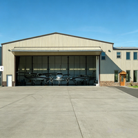 Hangar para Aviones Ligeros, Duradero, de Gran Altura, con Techo Transparente, para Almacenamiento de Helicópteros, Certificado CWB