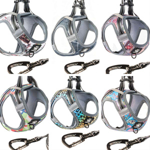 Neoprene Mesh Set Padded Strap <strong>Leads</strong> <strong>Dog</strong> Harness Vest <strong>Collar</strong> Set With Reflective Piping <strong>for</strong> <strong>Dogs</strong> - Product Image 5