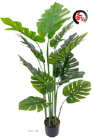 Plante artificielle Monstera en pot, décoration pour salon, entrée, bureau, sol, ornement végétal pour maison de famille ou bureau